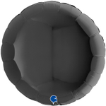 Шар фольгированный Круг 91 см (Черный)