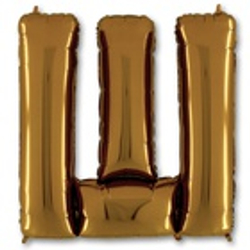 Буквы золотые русские/английские 40"-102 см