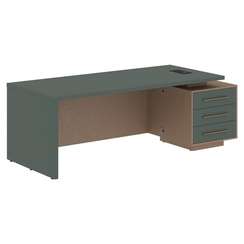 Стол руководителя с тумбой VCT 2290(R)  2200х900х750 VELION