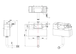 Бачок скрытого монтажа Burlington F6CC
