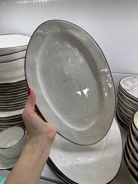 Блюдо овальное White Fusion 32 см P.L. Proff Cuisine