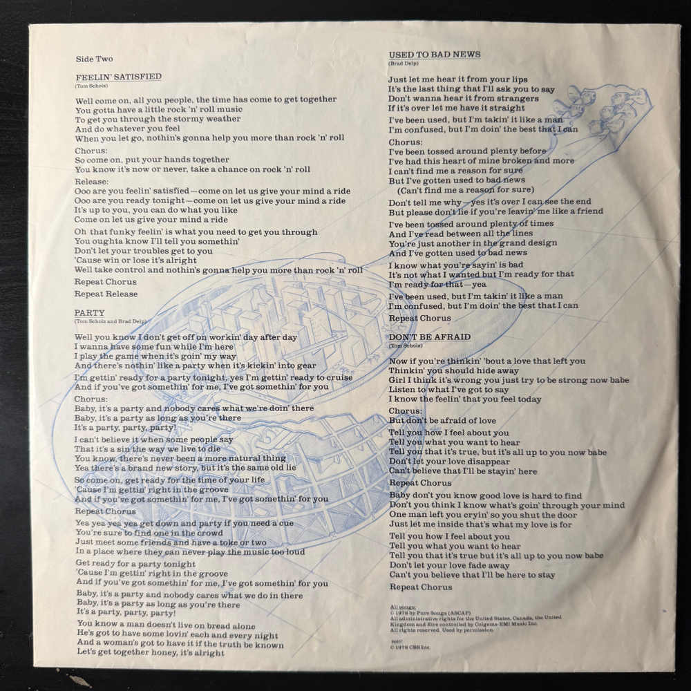 Boston - Don't Look Back (Голландия 1978г.)