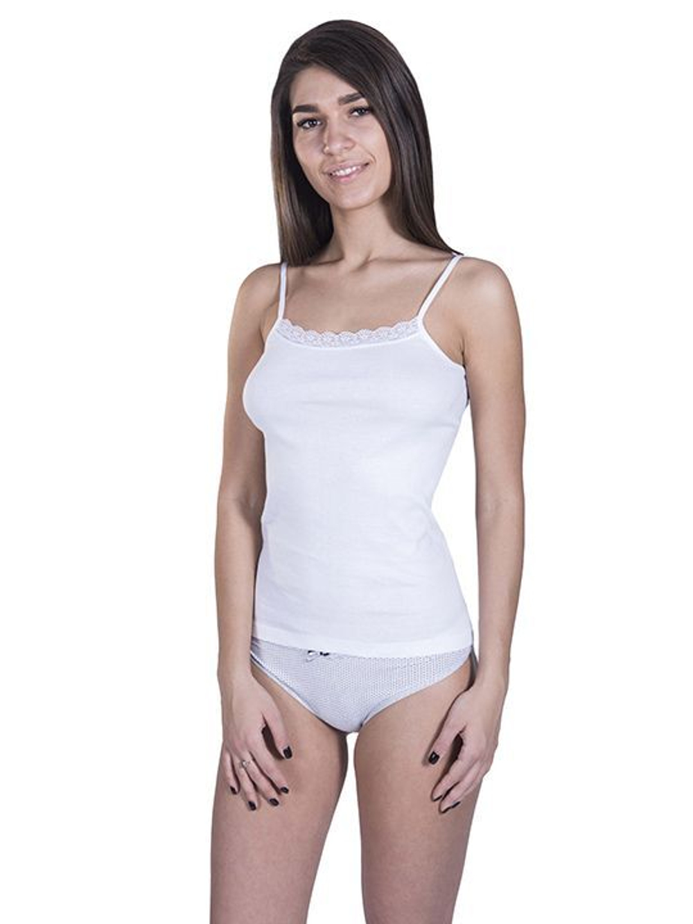 Женская майка из хлопка без боковых швов (Размер: XXXL) (Цвет: синий)