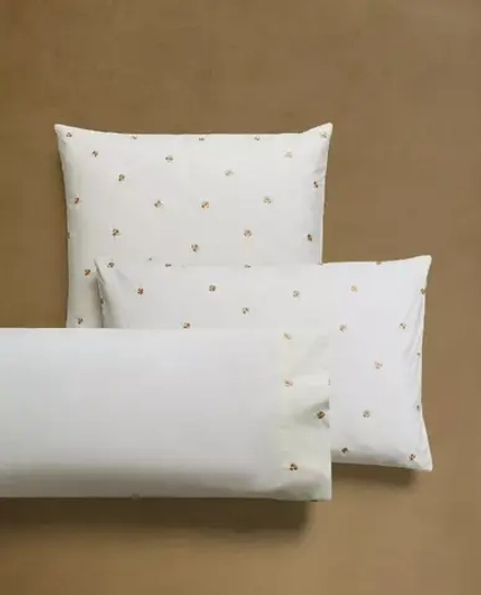 ZARA HOME НАВОЛОЧКА С ВЫШИВКОЙ, ЗОЛОТОЙ