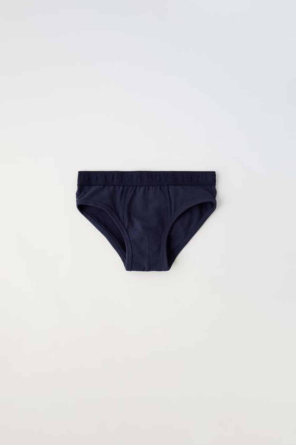 ZARA НАБОР ИЗ ТРЕХ ТРУСОВ С НАДПИСЬЮ, БЕЛЫЙ