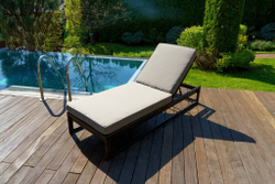 Шезлонг КИОТО из искусственного ротанга