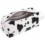 Косметичка прямоугольная «Premium style», цвет белый/черный , 20*11*8см