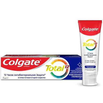 Colgate З/п. TOTAL Проф.Отбеливание 75 мл *12*48 / 3456
