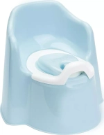 Горшок со спинкой Lalababy Protect Me голубой с крышкой LA1042ГЛП