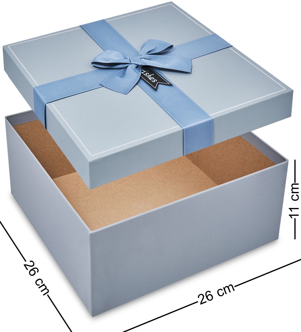 WF-190-A Набор коробок из 3 шт, серо-голубой