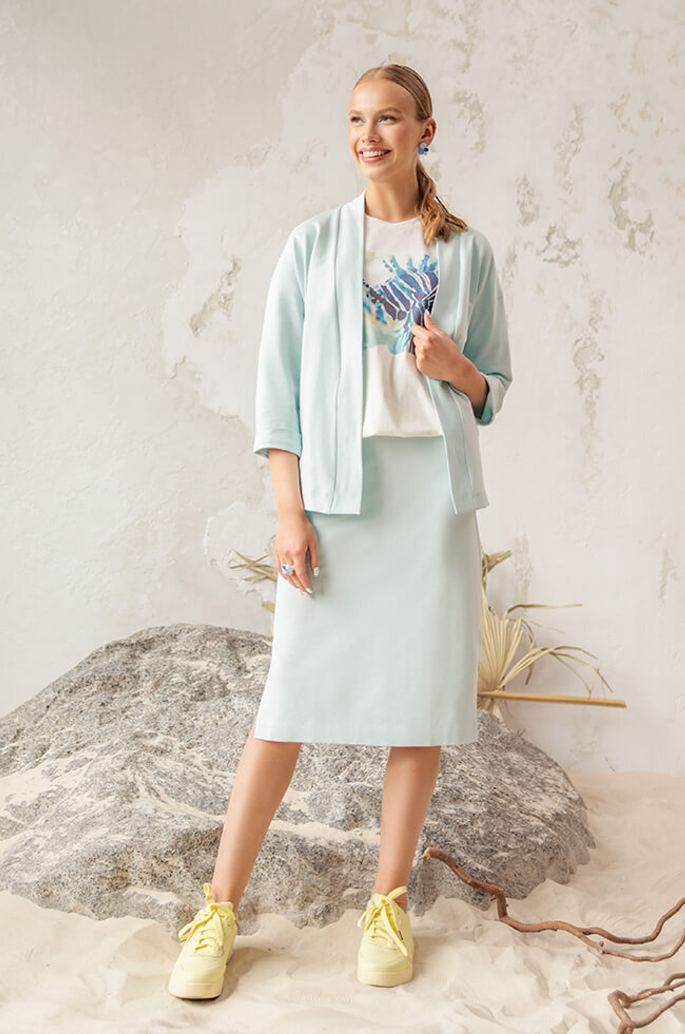 1789 Жакет женский (аква)