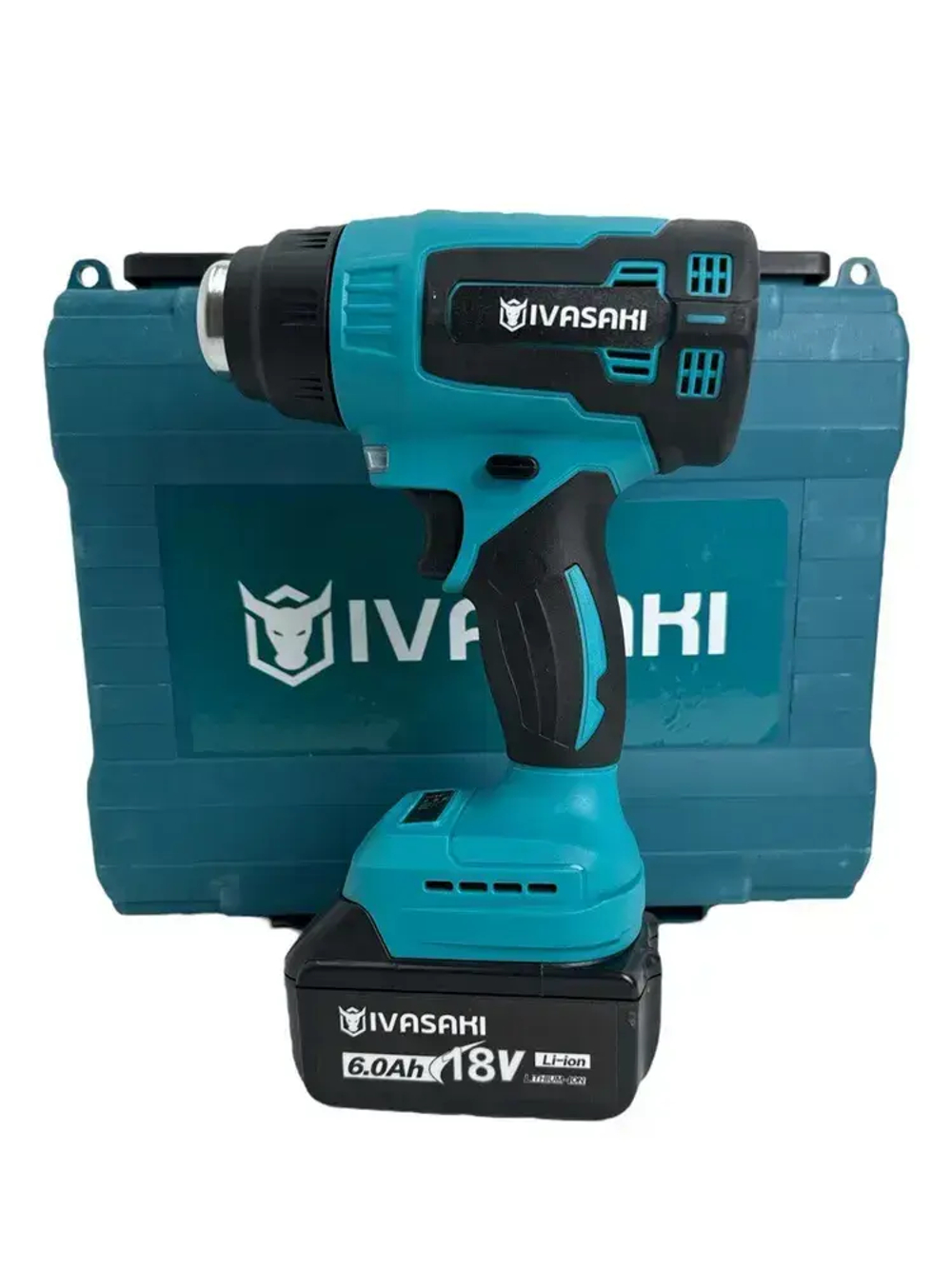 Фен аккумуляторный строительный 2 аккумулятора в комплекте