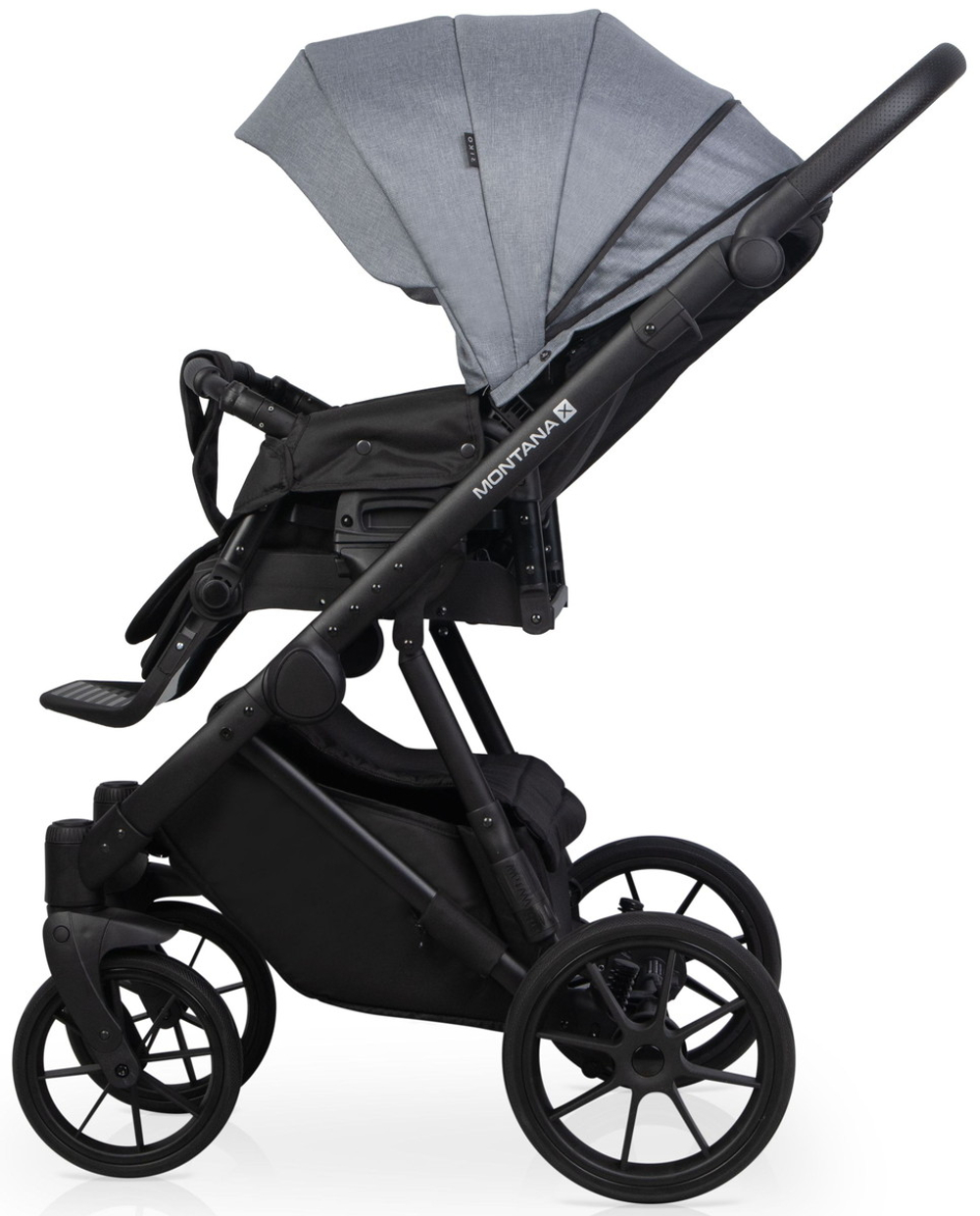 Детская коляска Riko Basic Montana X 2 в 1 52 Grey (серый)