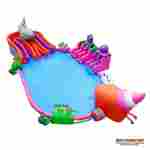 Надувной аквапарк с бассейном для детей «Затерянный мир»,  40х22х6,8 м