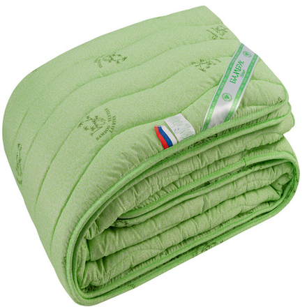 Одеяло "РУ. БАМБУК" Лавртекс, стандарт, плотность 300 г/м2, микрофайбер, Россия.