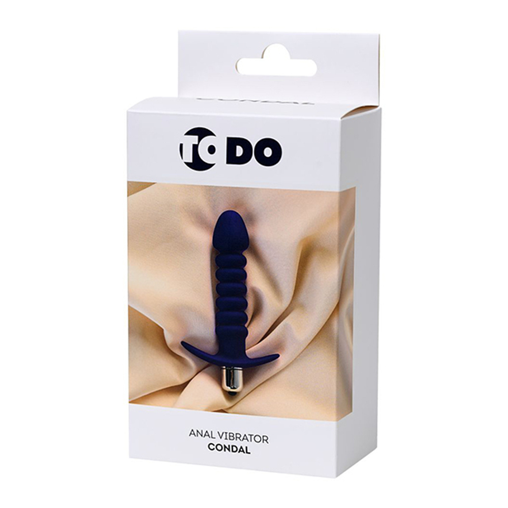 Фиолетовый анальный вибратор 14см ToyFa ToDo Condal 358006