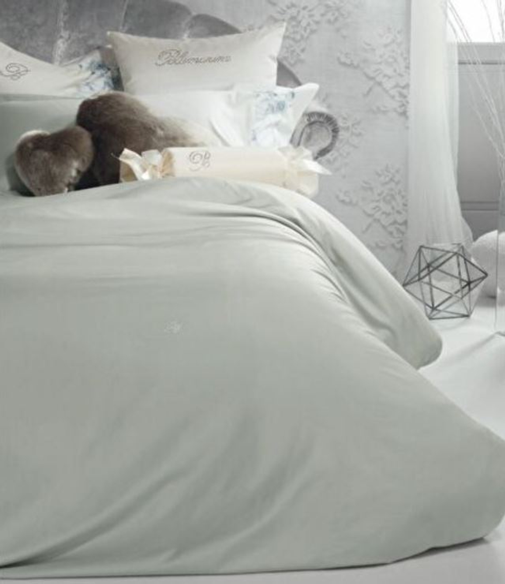 Постельное белье 2 спальное евро Blumarine Lory 51 cristal серое