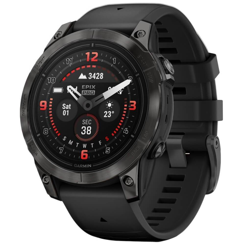 Умные часы Garmin Epix Pro (Gen 2) Sapphire Edition 47 мм Carbon Grey Titanium DLC