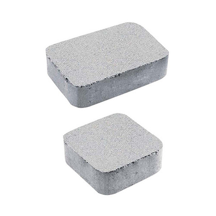 Тротуарная плитка КЛАССИКО - Стандарт Белый, комплект из 2 видов плит