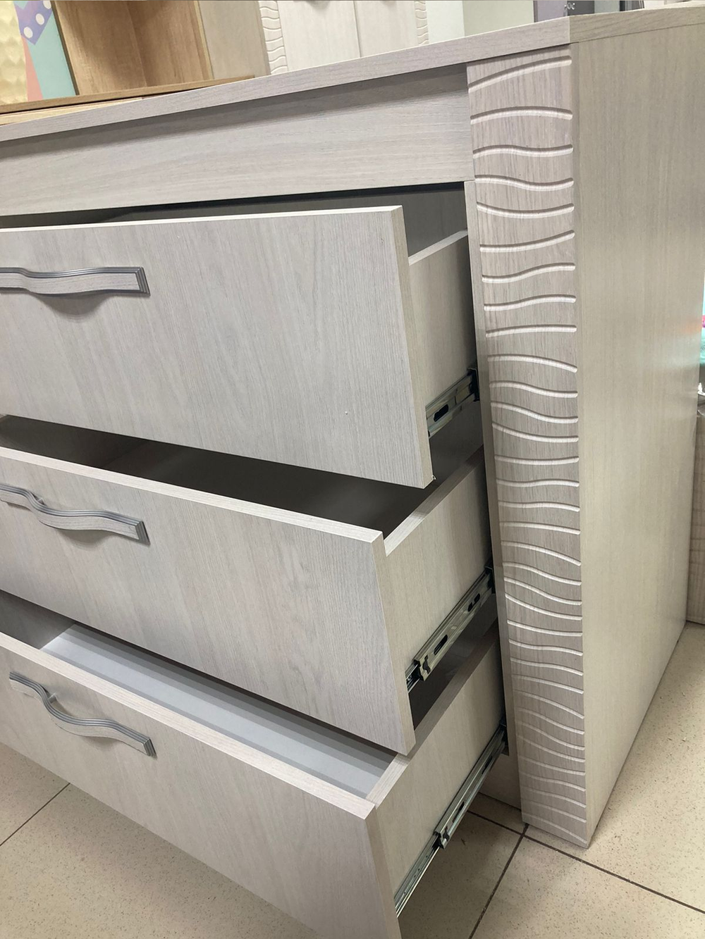 Комод Монако КМ-15 ясень белый/F12