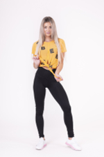 ФУТБОЛКА NEBBIA TIED KNOT "LETTERS" T-SHIRT 680 ORANGE