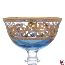 Конфетница Art Deco` Coll.Barocco Blue 18 см