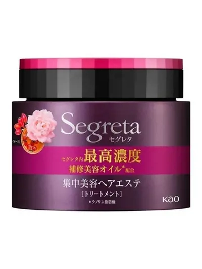 KAO Маска для сухих и ломких волос Segreta Япония объём и увлажнение 180 г