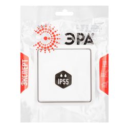 Переключатель ЭРА Эксперт 11-1523-01 IP55, 10АХ-250В, СУ, белый | Эра Эксперт