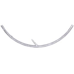 Ручка мебельная Арт Ринг правая Античное серебро