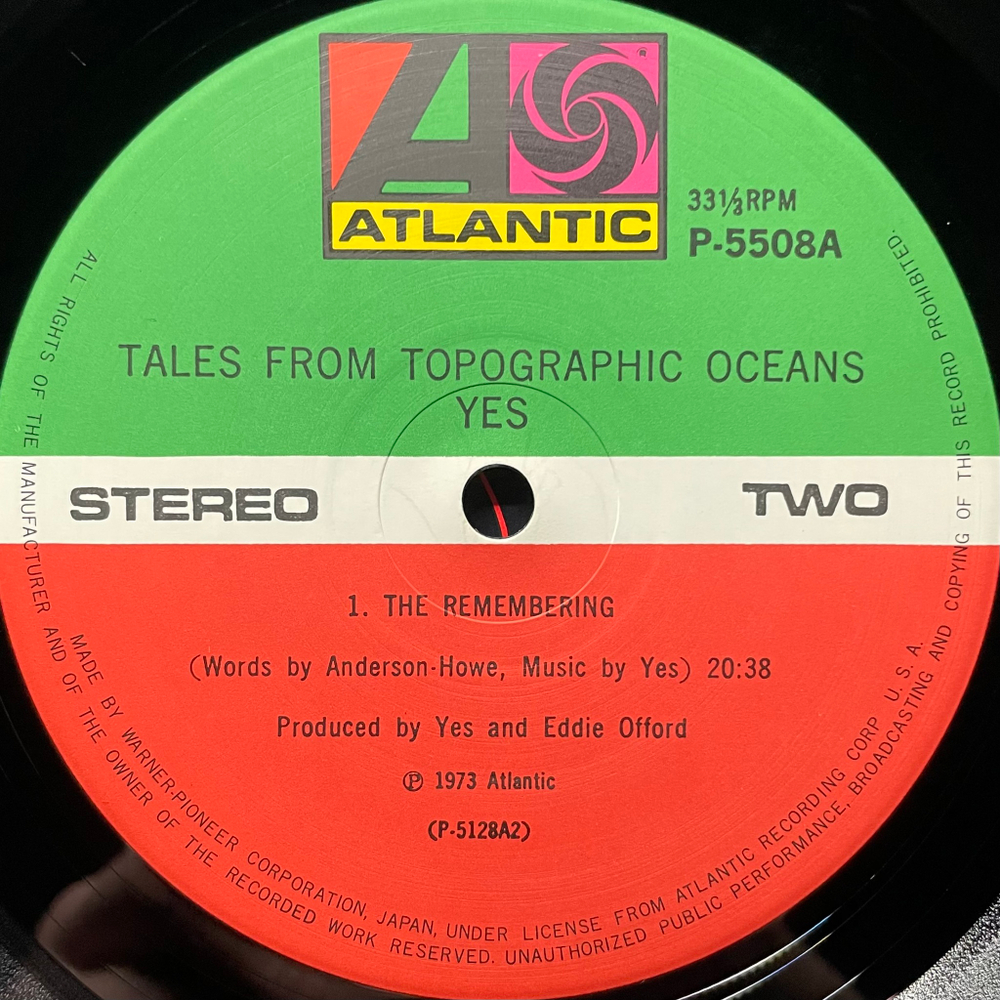 Yes ‎– Tales From Topographic Oceans 2LP (Япония 1974г.)