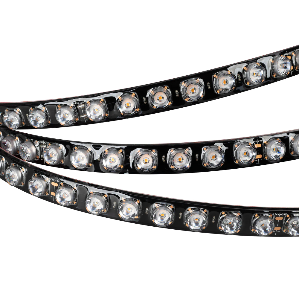 Светодиодная лента герметичная FLT-PS-A42-BLACK-23mm 24V Warm3000 (21 W/m, IP67, 15deg, 5m) (Arlight, -) 049300