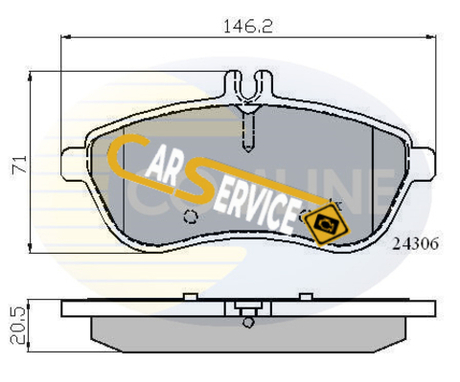 COMLINE - CBP01786-CML - Brake Pad Set, disc brake