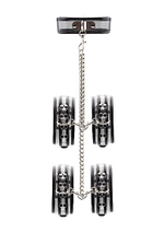 Комплект для бандажа с прозрачными оковами (Цвет: черный)