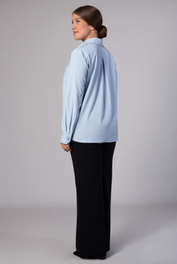 Блузка женская 3724зп, голубой #86Гол093724зп