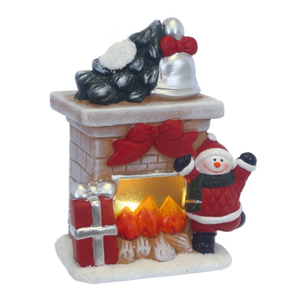 GAEM Фигурка декоративная "Камин" с подсветкой (2xLR44), L11 W7,2 H13 см, 2в.