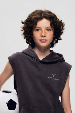 H&M Move x Zlatan Спортивная толстовка без рукавов с капюшоном, серый