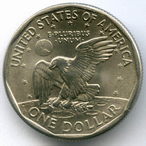 1 доллар 1999 (P). США. Сьюзен Энтони. Медь с медно-никелевым покрытием AUNC