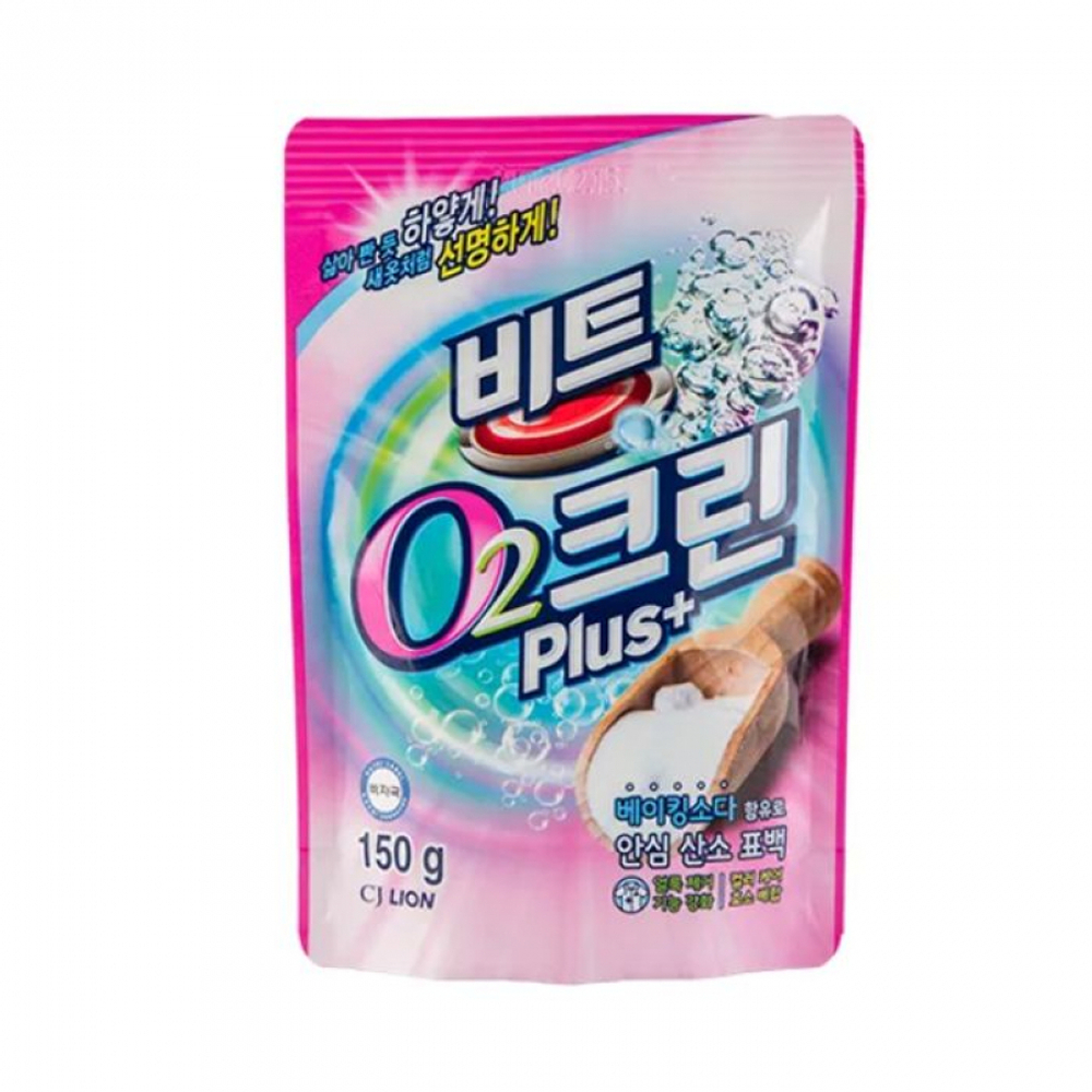 LION BEAT O2 Clean Plus (Pouch) Кислородный отбеливатель "Clean Plus" 150г