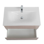 Тумба с раковиной подвесная BelBagno MARINO-CER-N-900-2C-SO-RG-P Rovere Grigio, раковина белая BB-8099-90