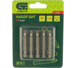 НАБОР БИТ СИБРТЕХ PZ1 50MM 5ШТ 11247