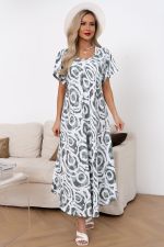 Платье Магия лета (полынь/белый) Р11-867/36 Nikol