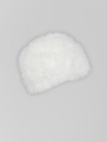 Шапка однотонная меховая пушистая