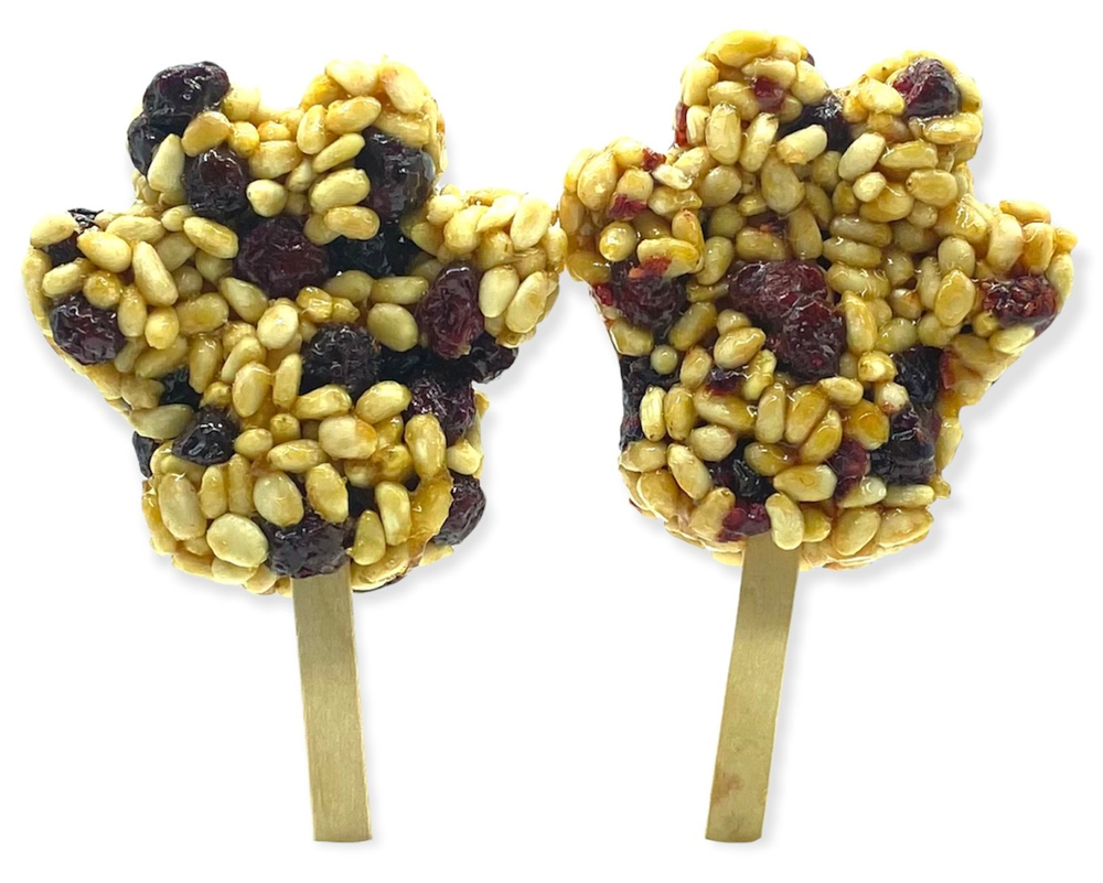 Козинак кедровый на палочке «Эскимо с клюквой»