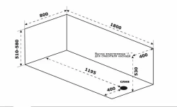 Акриловая ванна Bas Кварта 180х80 без слива-перелива