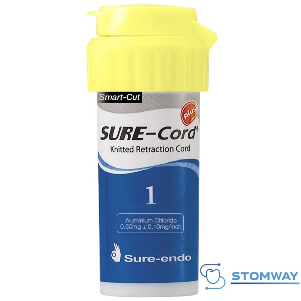 Sure-cord Plus #1 с пропиткой (254см) Шуре Корд Плюс №1, ретракционная нить десневая