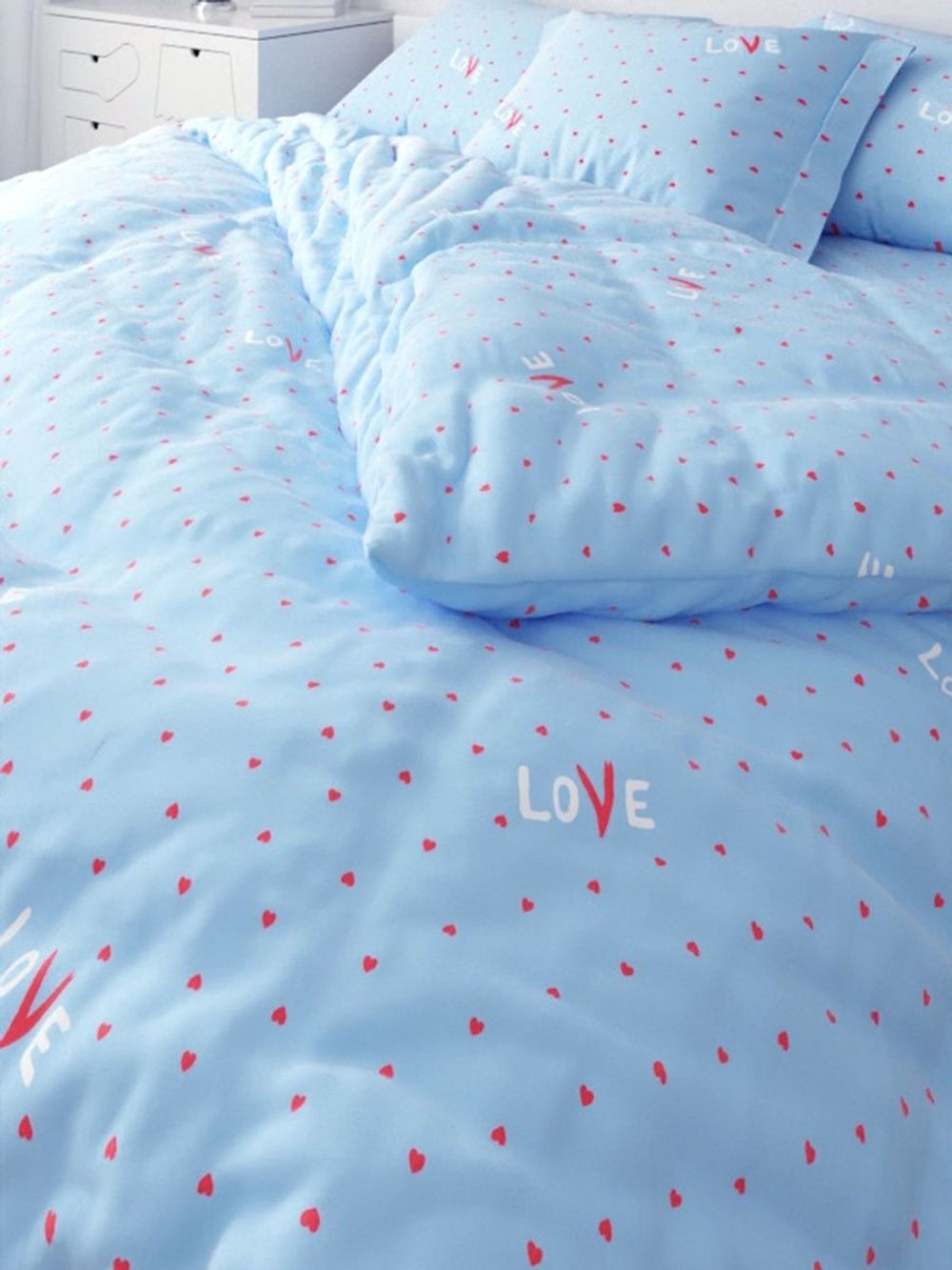 Простынь на резинке Сказка "Love" 140х200 см, поплин