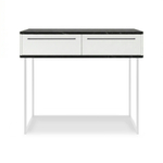 Туалетный столик консоль ROYAL 5211 эко (Мрамор Неро-Белый-р.черная)