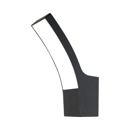 Уличный настенный светодиодный светильник 11Вт, 1000лм, 4000K, Ra>80, металл/пластик, черный