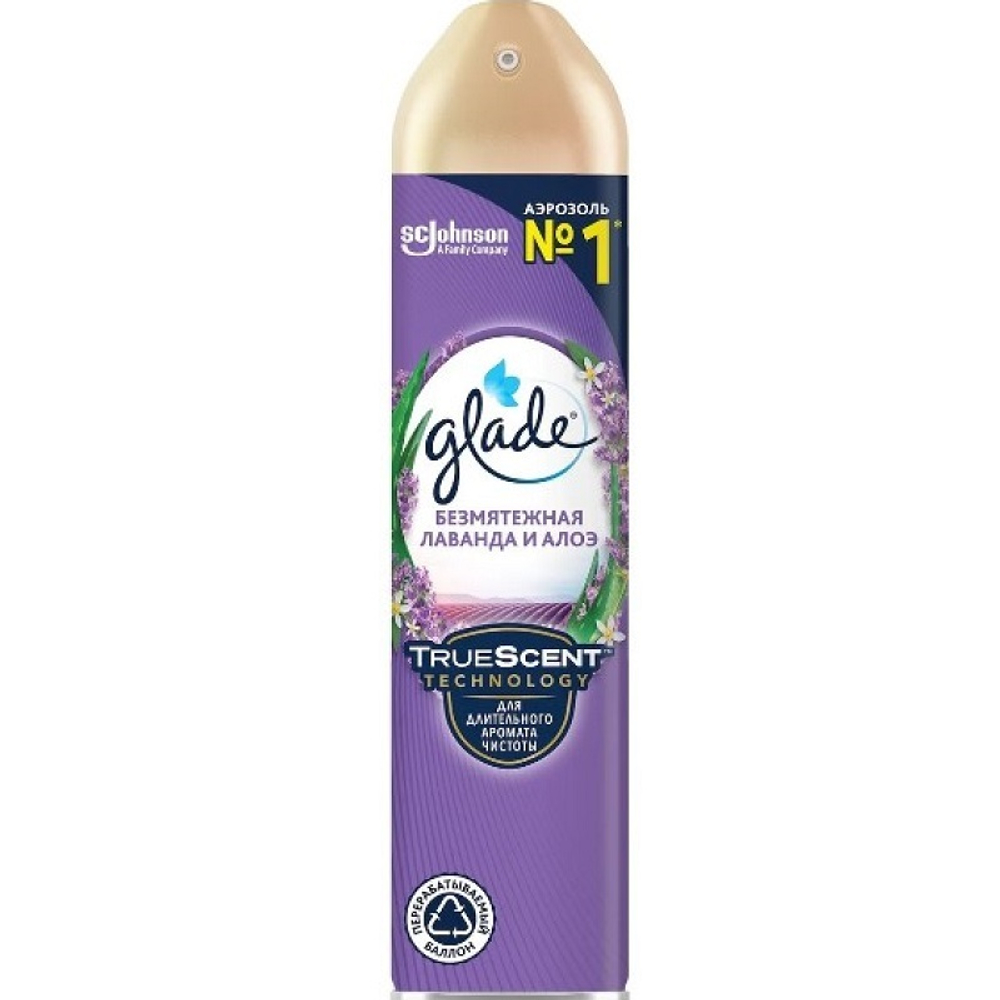 Glade освежитель воздуха Безмятежная лаванда и алоэ 300 мл