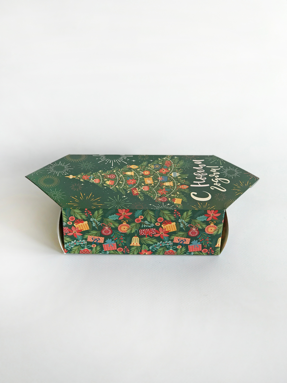 Коробка-конфета «Новогодняя ёлка», 9,3 × 14,6 × 5,3 см